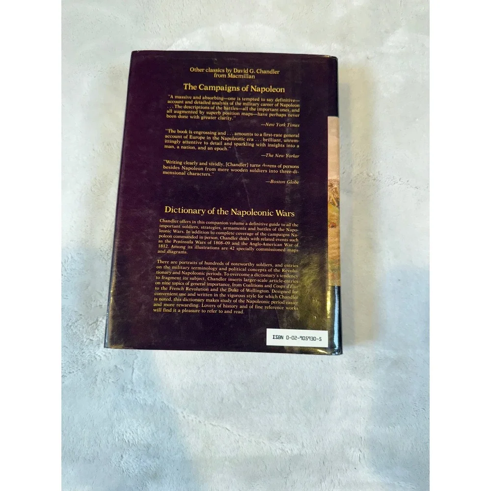 Napoleon's Marshals David G Chandler 1987 Hardcover Macmillan Military History